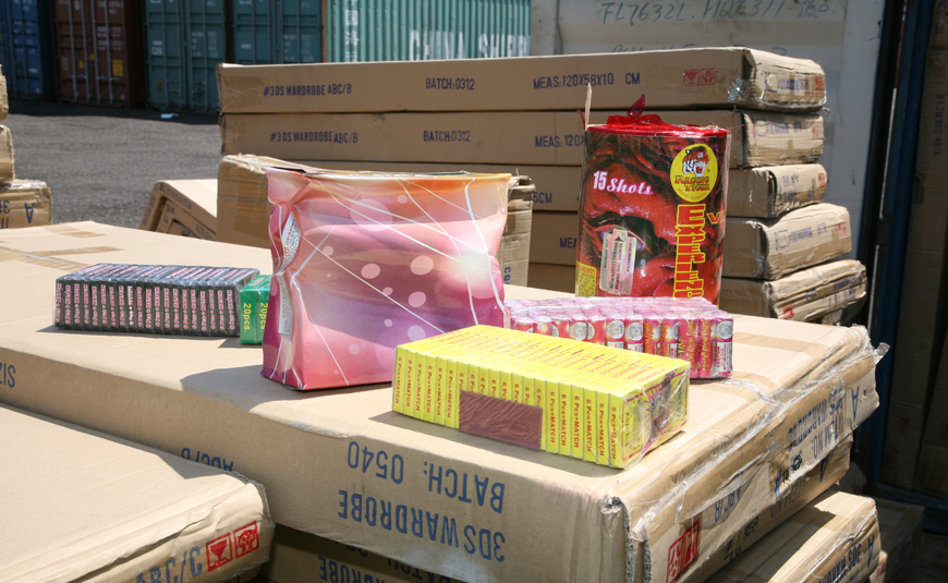 Traders selling fireworks and firecrackers, as well as pellet guns, face four months in prison and a fine of up to JD5,000 (File photo)